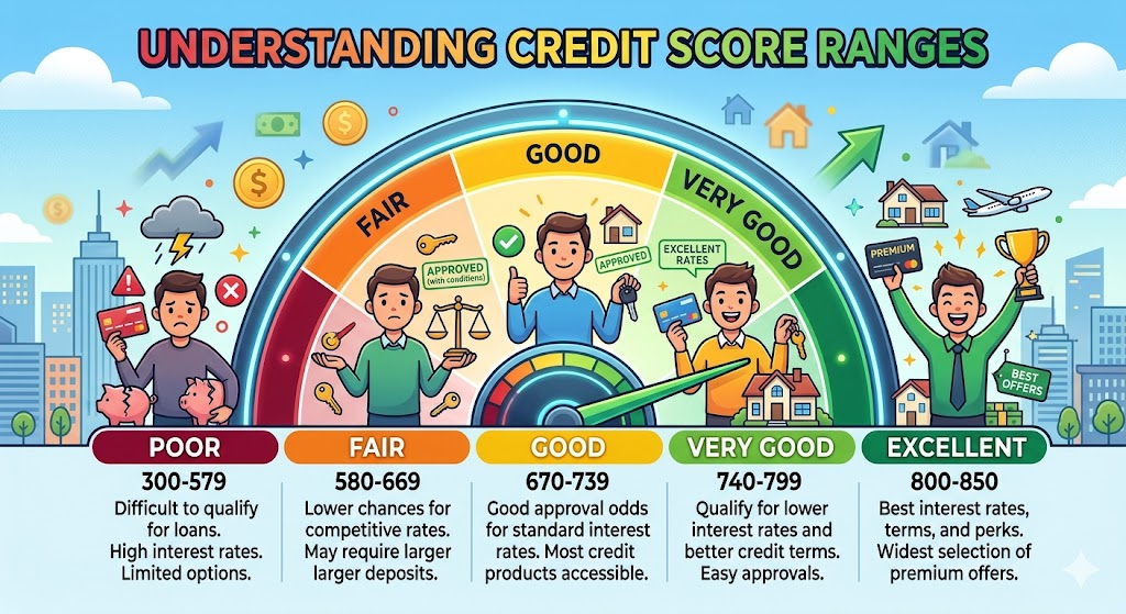 Credit score chart for personal loan approval