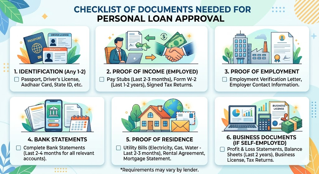Important documents required for personal loan application