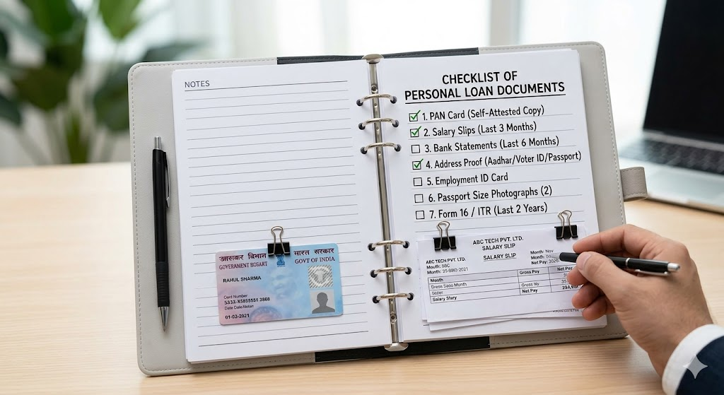 Personal loan document checklist for salaried employees