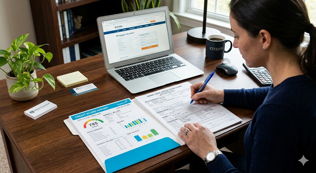 Credit score impact on home loan approval.