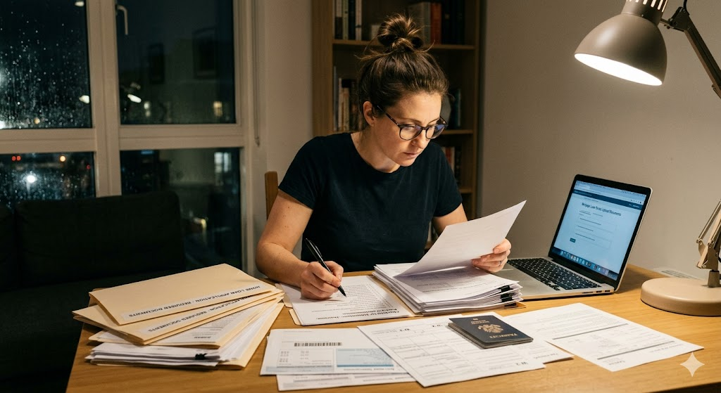 Home loan document checklist for loan applicants.